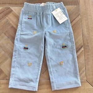 TBBC Beaufort Bonnet Company Corduroy Pants Baby 12-18m Christmas Drums Holiday
